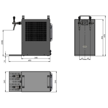 Lindr KONTAKT 70 NEW Green Line kompletná zostava s redukčným ventilom N2