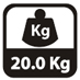 Hmotnosť 20 kg